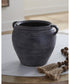 Meadie Vase Distressed Black