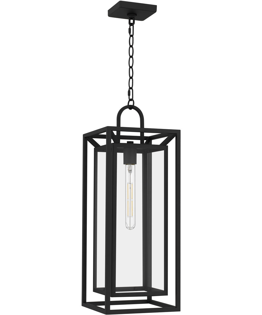 Jayce 1-light Outdoor Pendant Light Matte Black