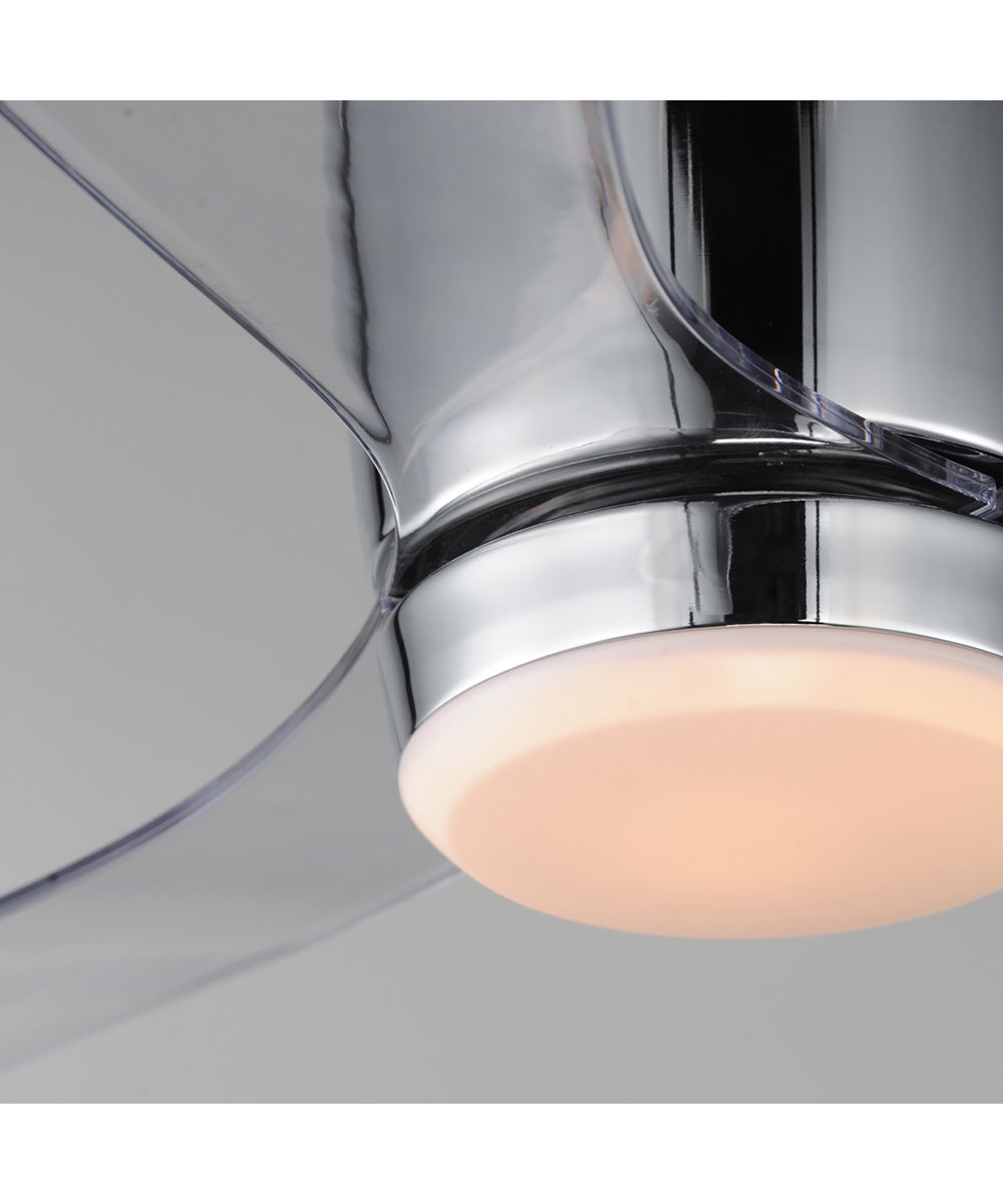 Aeris 52 inch 3-Blade Hugger Fan w LED Polished Chrome