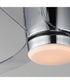 Aeris 52 inch 3-Blade Hugger Fan w LED Polished Chrome