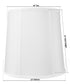10x12x12 SLIP UNO FITTER White Shantung Fabric Drum Lampshade