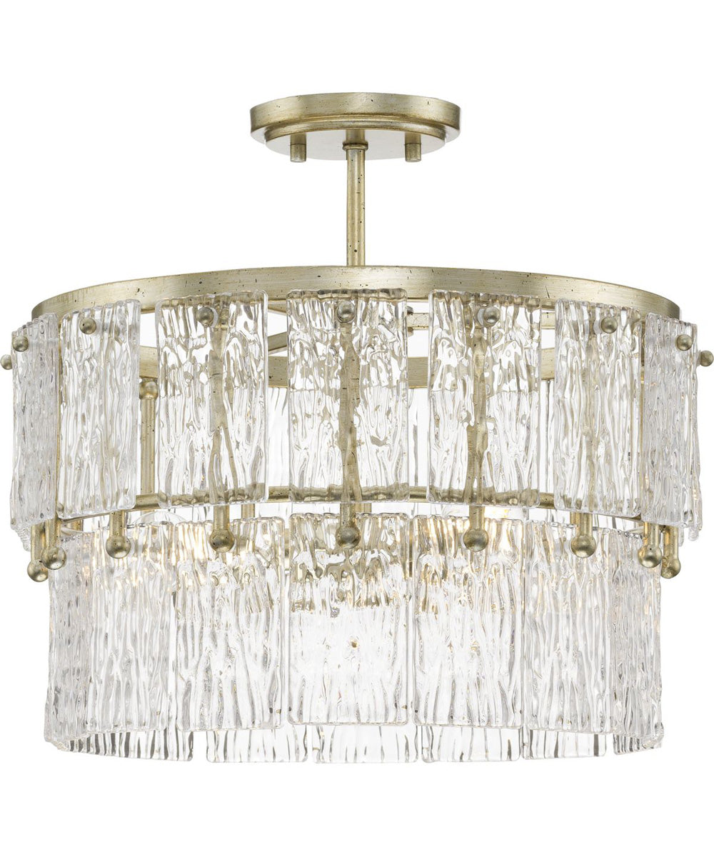 Chevall 3-Light Organic Pendant Gilded Silver