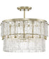 Chevall 3-Light Organic Pendant Gilded Silver