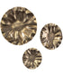 Peonia Outdoor Gold Wall Art Set of 3