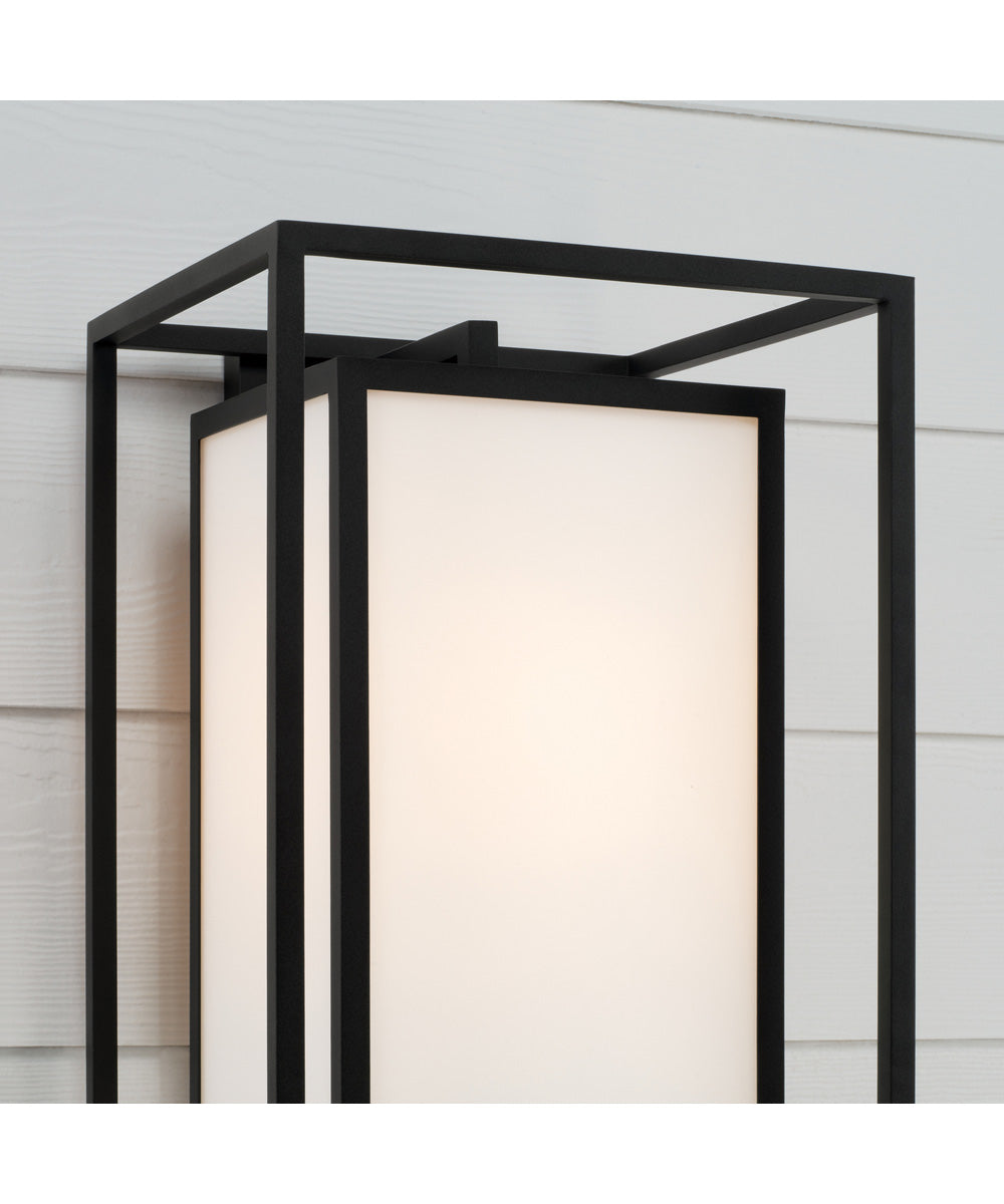 Aiden 1-Light Outdoor Wall-Lantern Black