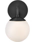 Julep 1-Light Medium Single Light Sconce in Black