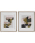 Color Block Framed Prints, Set of 2