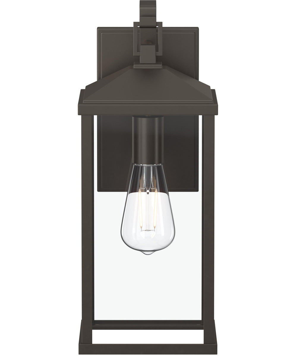 Cantley Large Outdoor Wall Lantern with Clear Glass Panels Antique Bronze