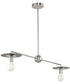 Trimble 2-Light Linear Chandelier Brushed Nickel
