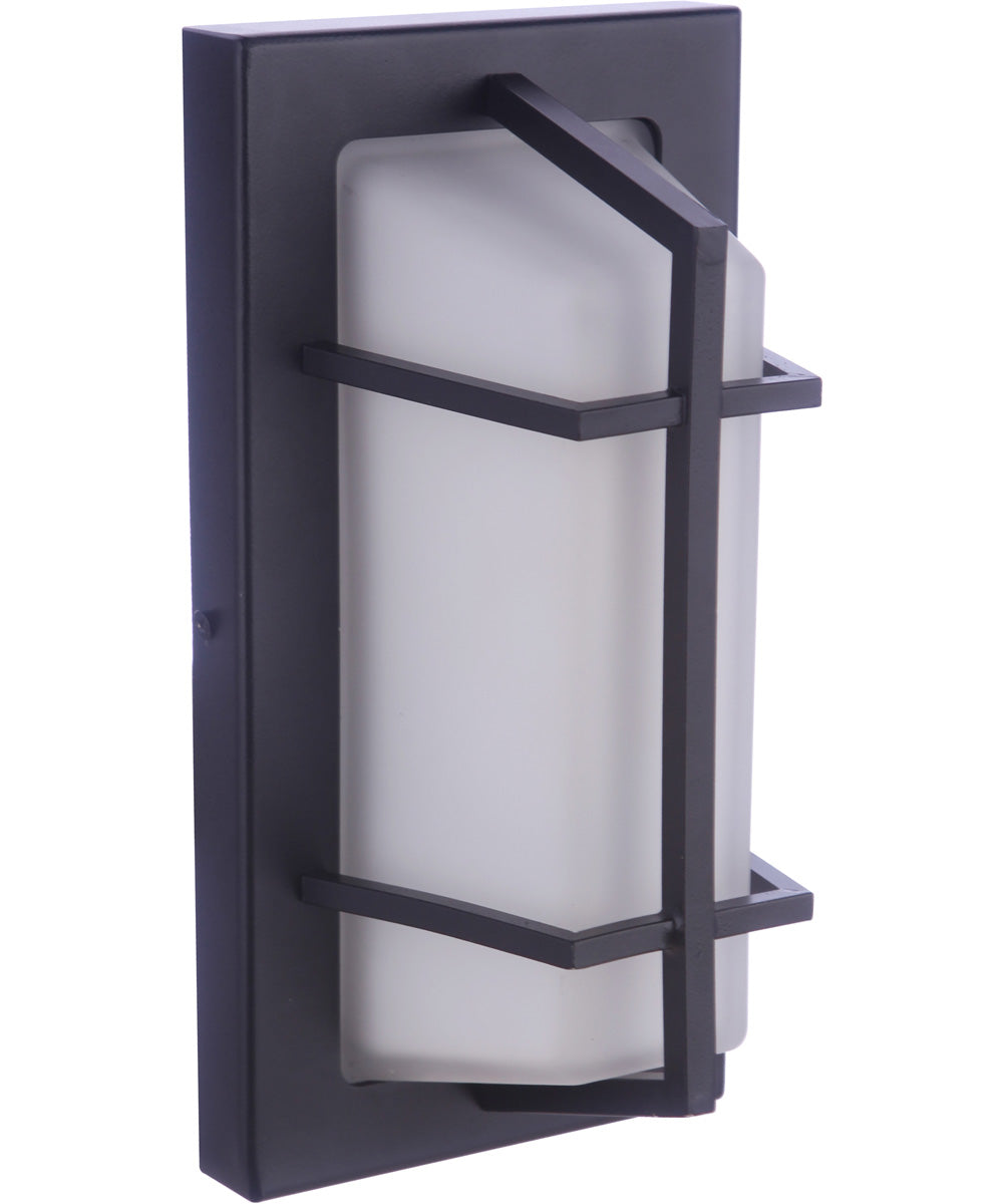 Bulkhead Rectangular 1-Light Outdoor Lighting Textured Black