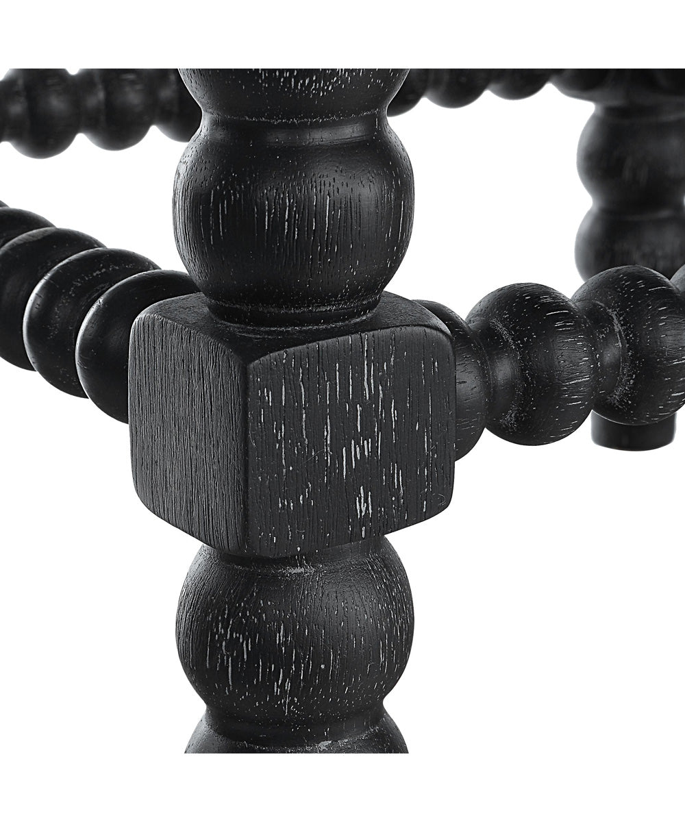 Pryce Black Backless Counter Stool