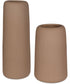 Ridge Light Brown Vases, Set of 2