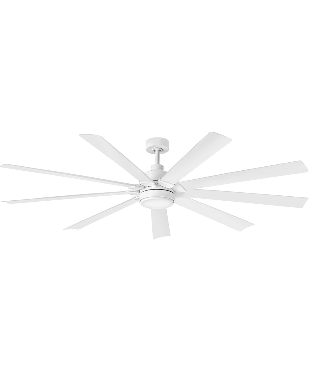 Turbine 80" LED Smart Fan Chalk White