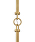 Sadie 1-Light Medium Dome Chandelier in Lacquered Brass