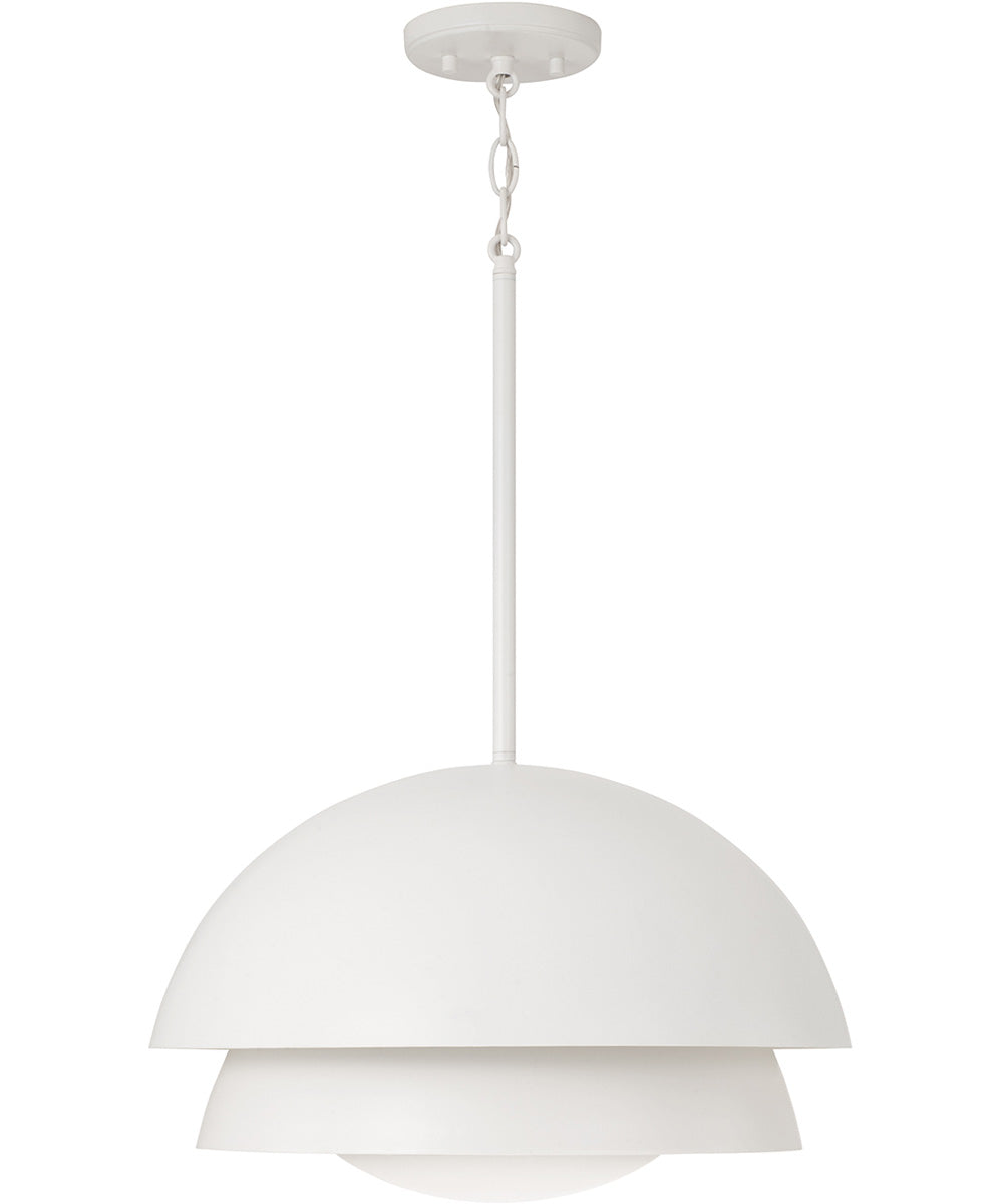 Jensen 1-Light Pendant Matte White
