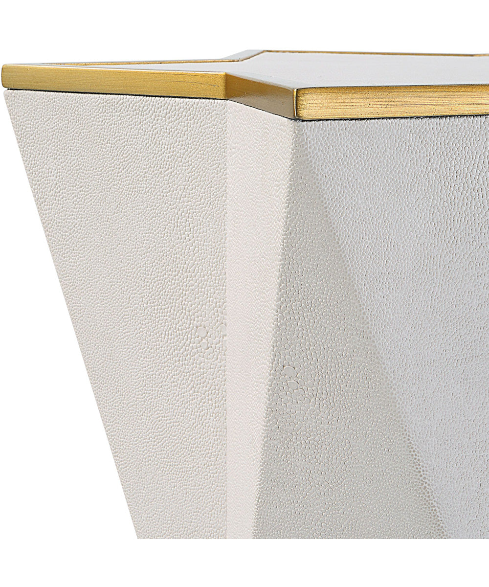 Capella White Accent Table