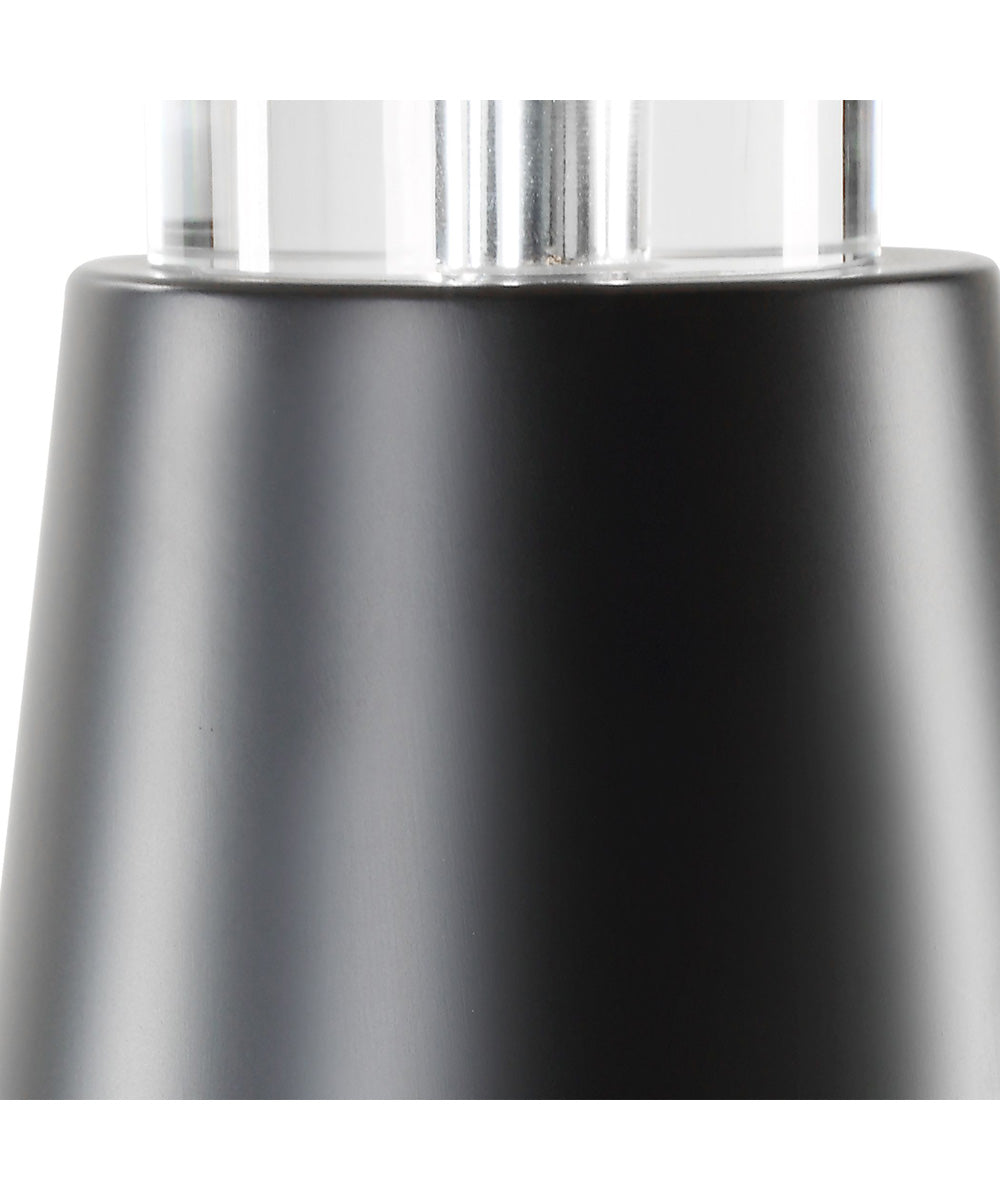 Metal Table Lamp in Black and Antique Brass