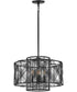 Nikko 4-Light Large Convertible Pendant in Black*