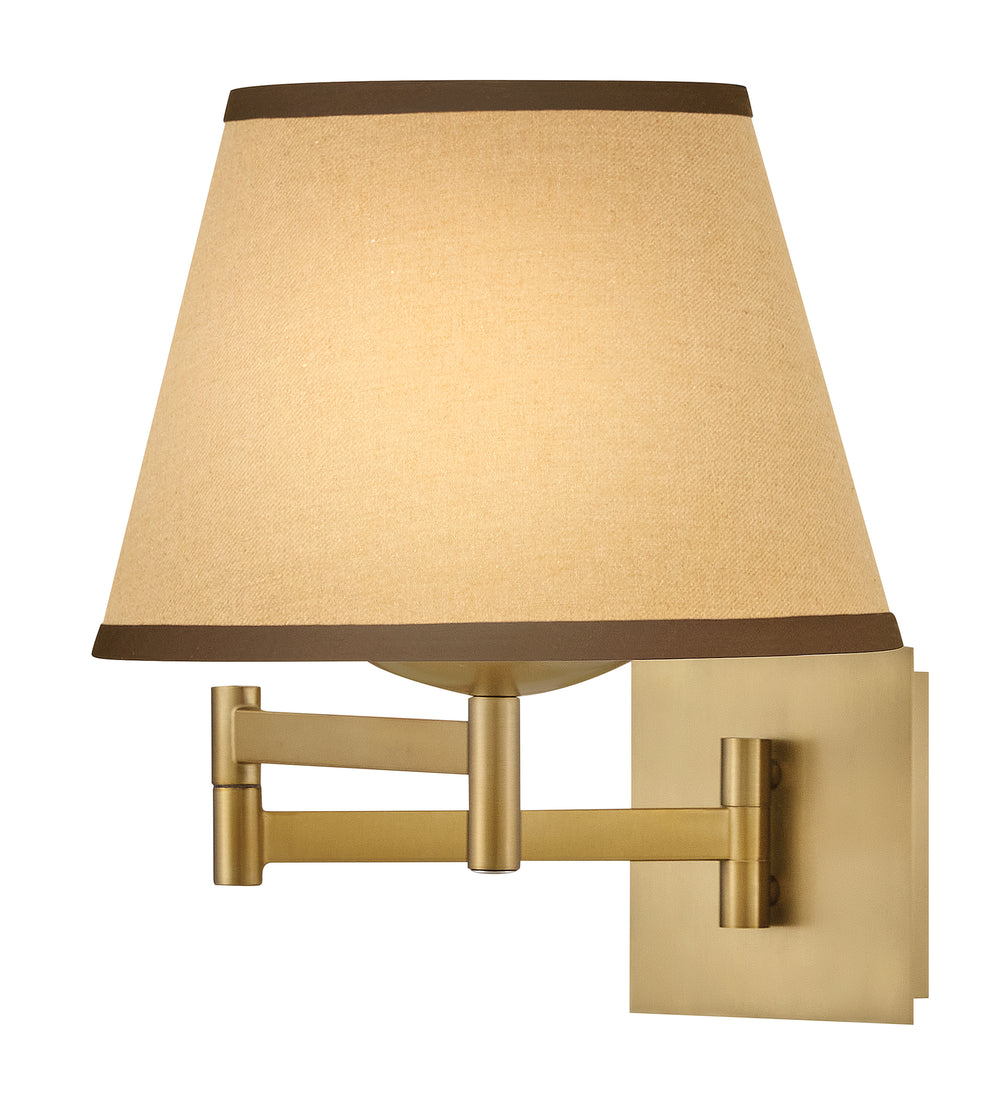 Sonia 1-Light Medium Task Light Sconce in Lacquered Brass
