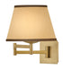 Sonia 1-Light Medium Task Light Sconce in Lacquered Brass