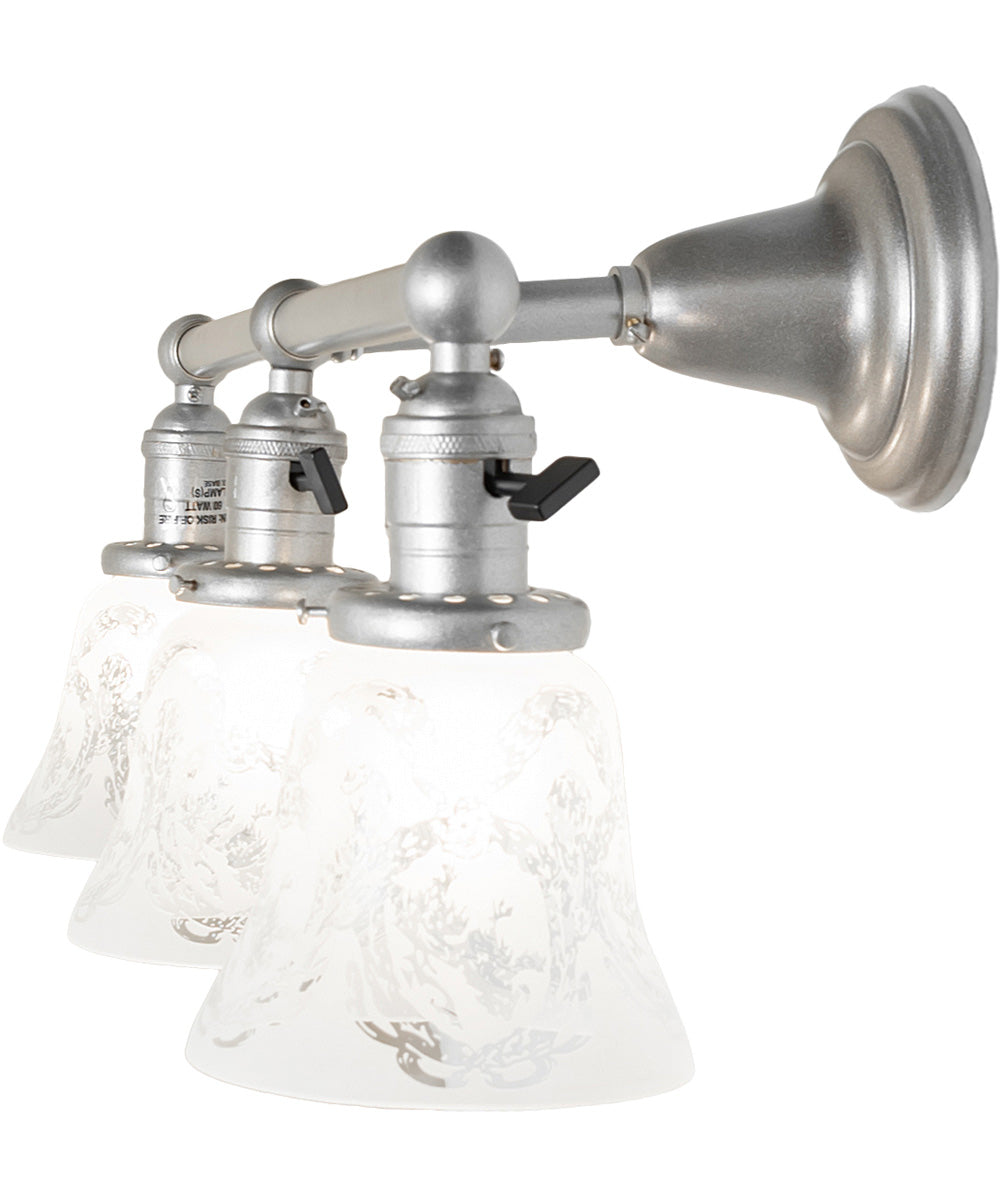 24" Wide Revival Wreath & Garland 3 Light Vanity Light