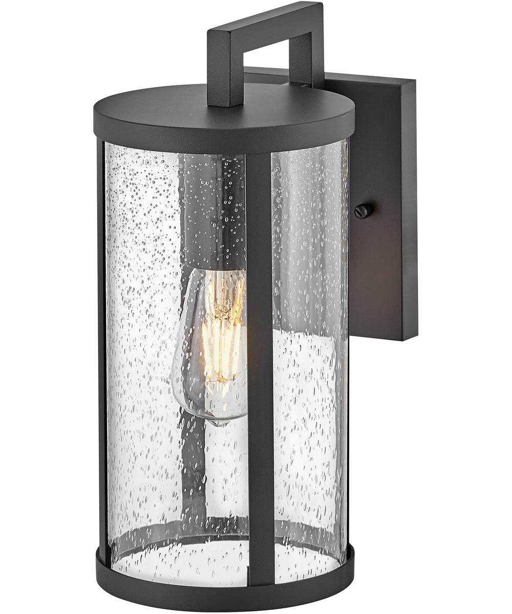 Alfie 1-Light Small Wall Mount Lantern in Black