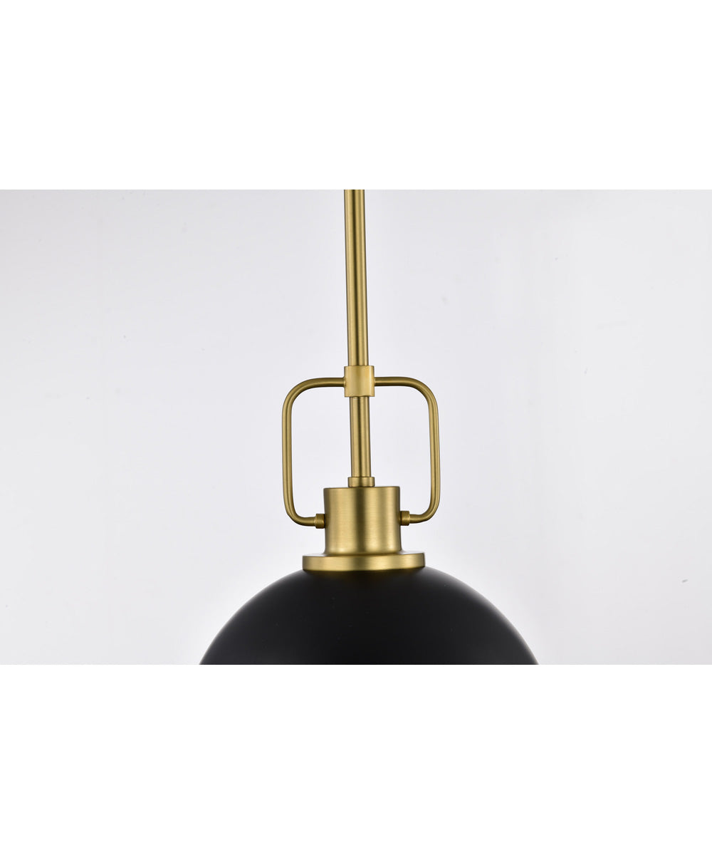 Everton 1-Light Pendant Matte Black