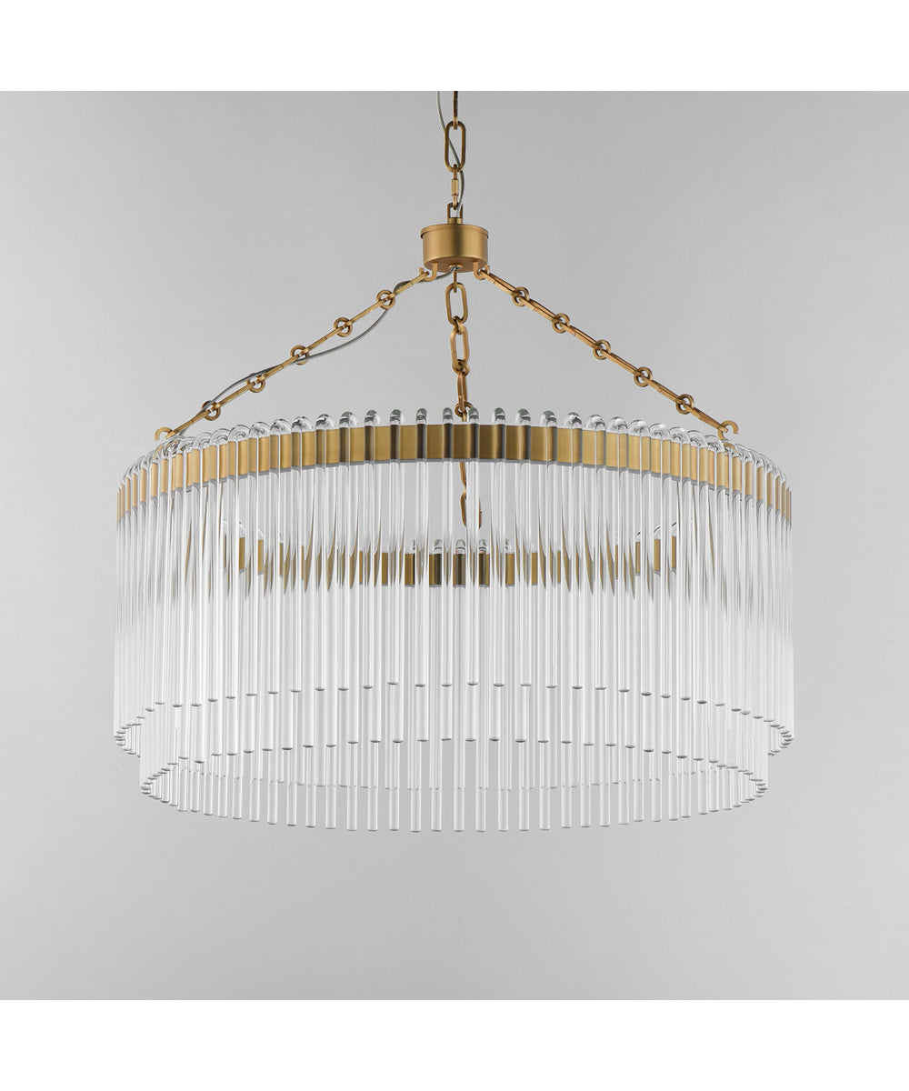 Jolie 24 inch LED Pendant Natural Aged Brass
