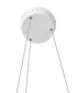 24"w Fornello 1-Light Modern Ring LED Chandelier Pendant Light Textured White Finish