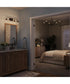 Ilia 4-Light Bath Vanity with Clear Glass Shade Matte Black