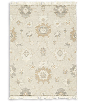 Calkin Medium Rug Linen/Gray/Caramel