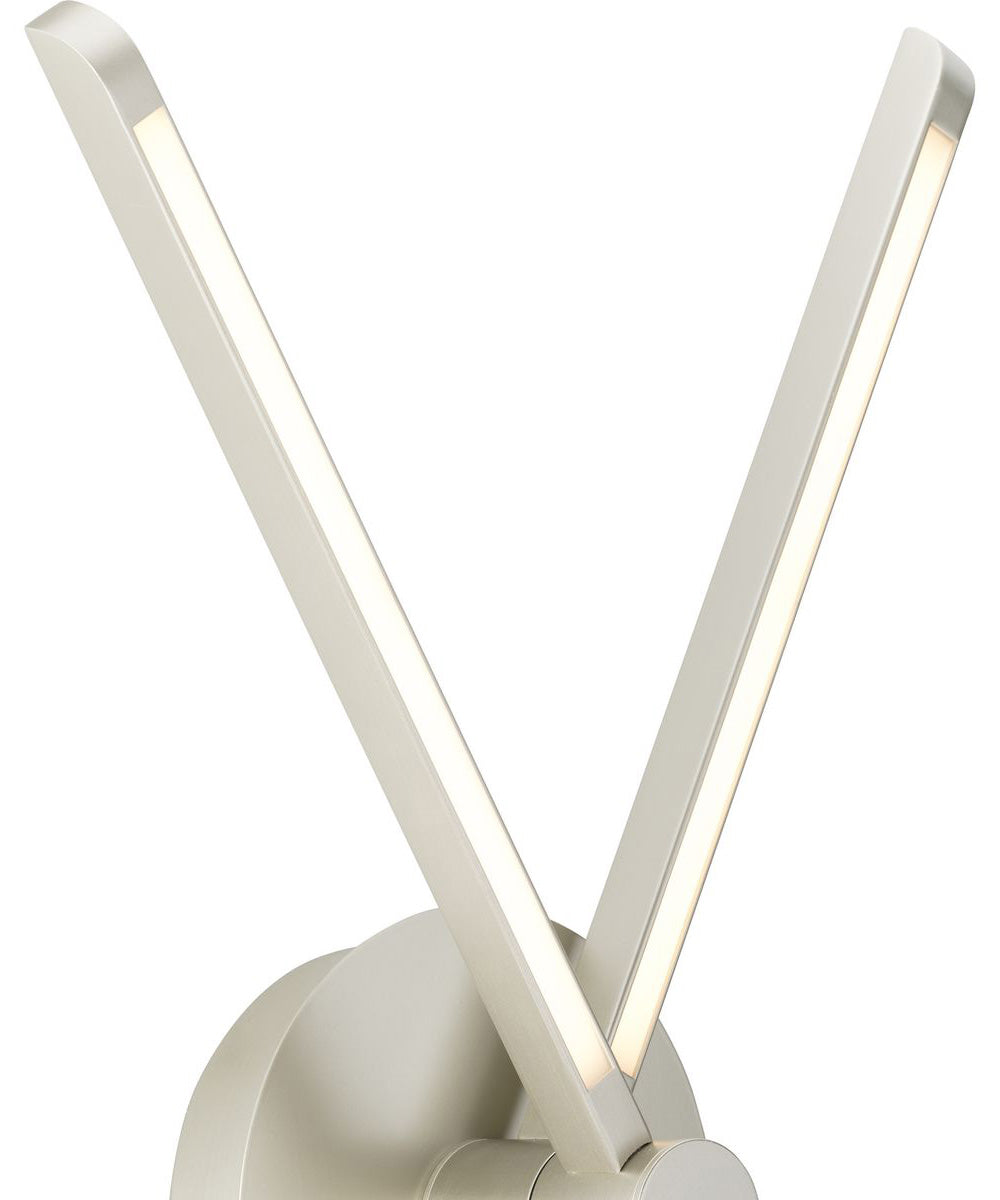 Pivot LED 4-Light Semi-Flush or Wall Mount Fixture Burnished Nickel