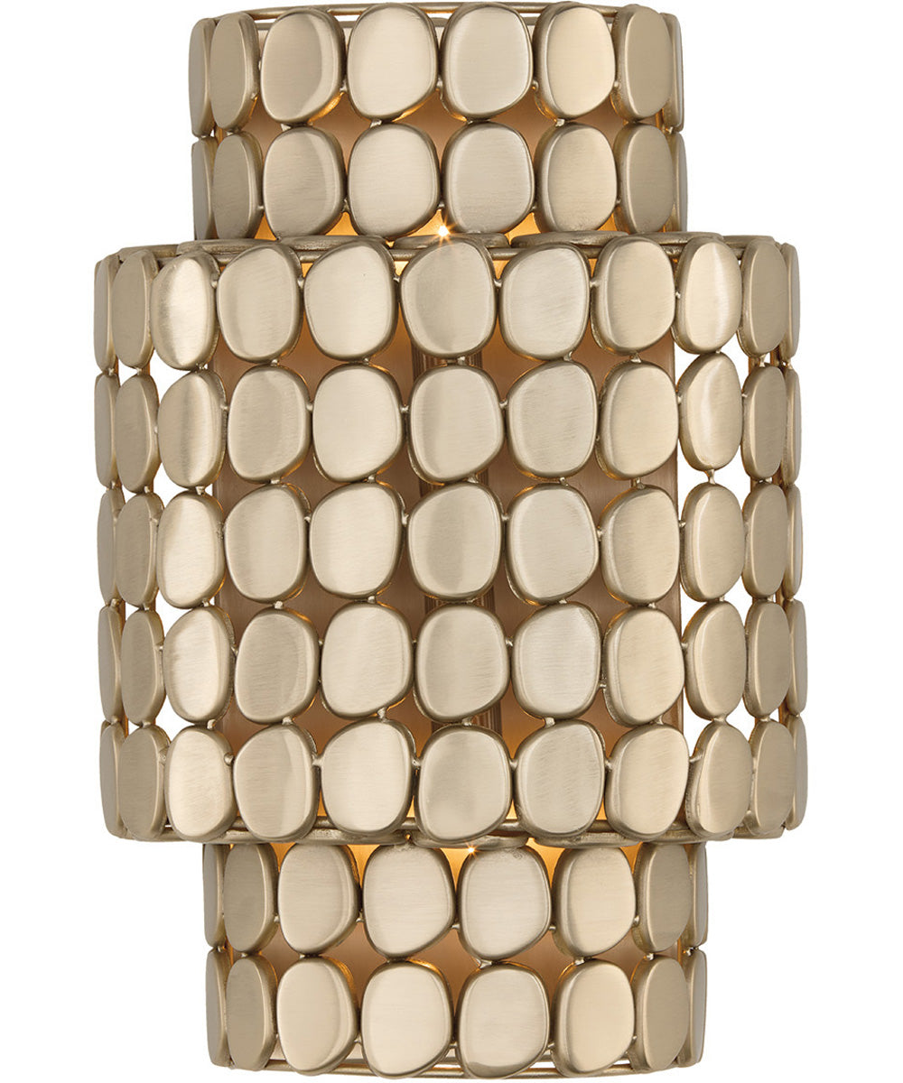 Eliana 2-Light Sconce Champagne Brass