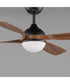 Bola 52 inch Indoor Fan w LED Light Kit Walnut / Black