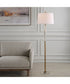 Colette White Stone Floor Lamp