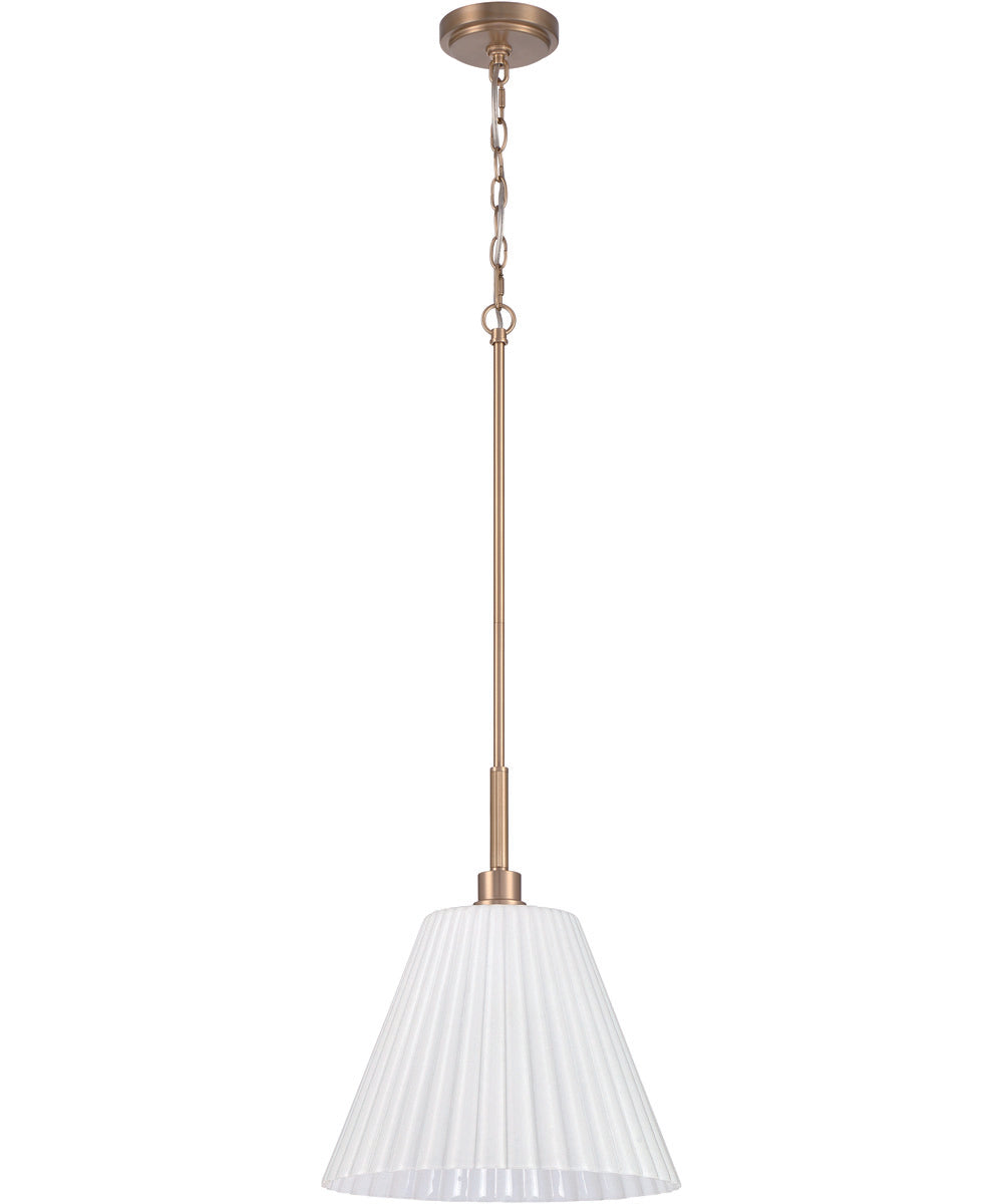 Pleated II 1-Light Lighting Premium Bronze