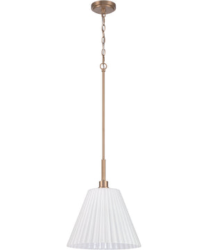 Pleated II 1-Light Lighting Premium Bronze