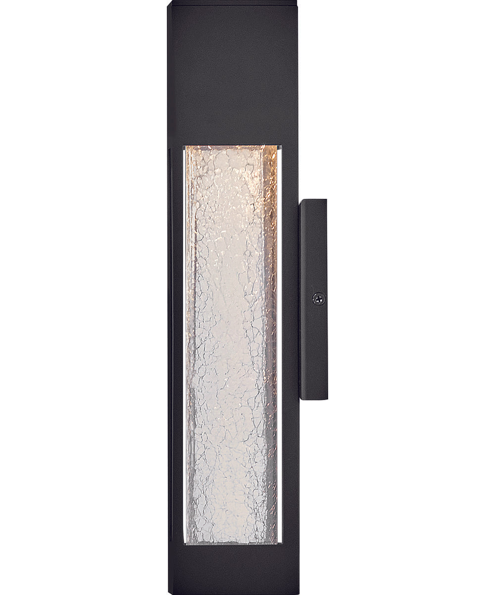 Vapor 1-Light Small Wall Mount Lantern in Black