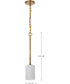 Liam 1-Light Pendant Burnished Brass