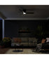 Rynn 48-in. 3-Blade Flush Mount Modern LED Ceiling Fan Matte Black