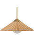 Phuvinh 1 Light Rattan Shade Pendant