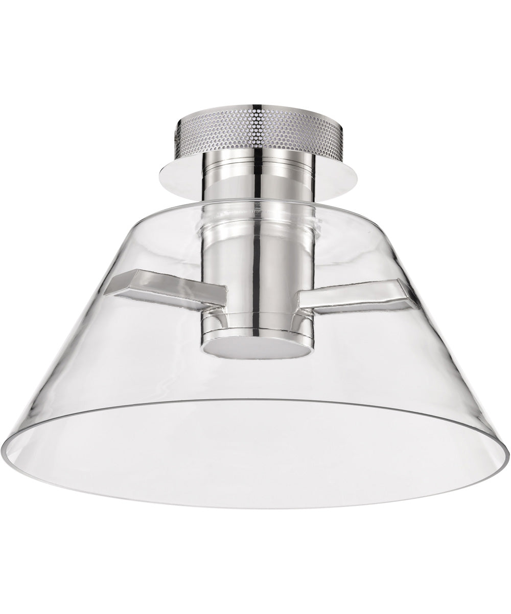 Edmond  Close-to-Ceiling Polished Nickel