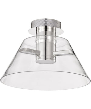 Edmond  Close-to-Ceiling Polished Nickel