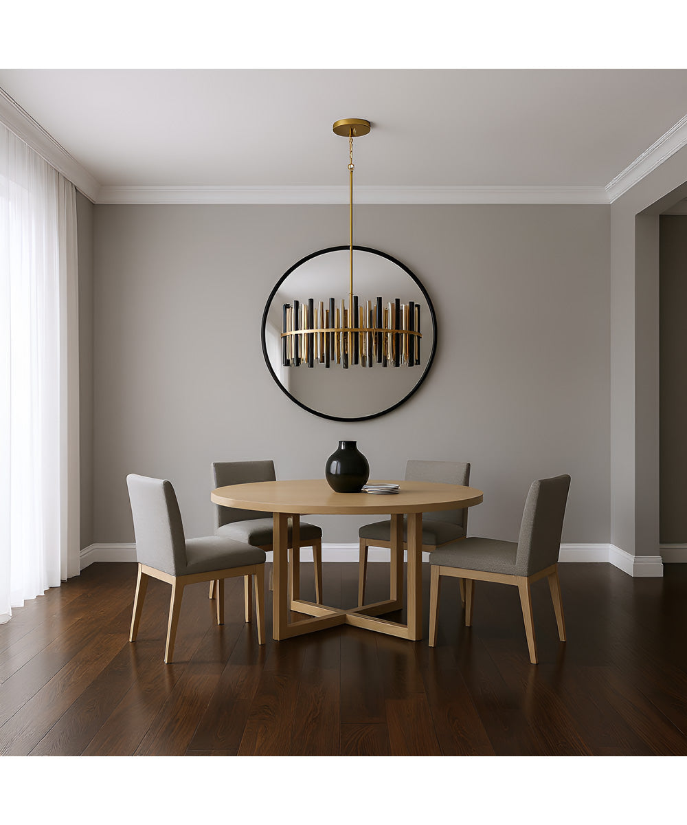 Richards 12-light Pendant Brushed Gold