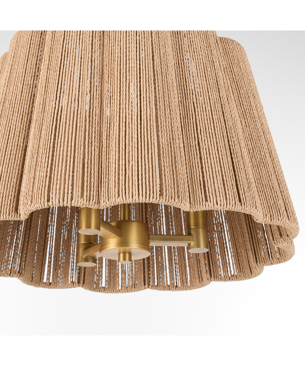 Anton 3-light Pendant Brushed Brass