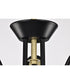 Marc 3-Light Chandelier Matte Black