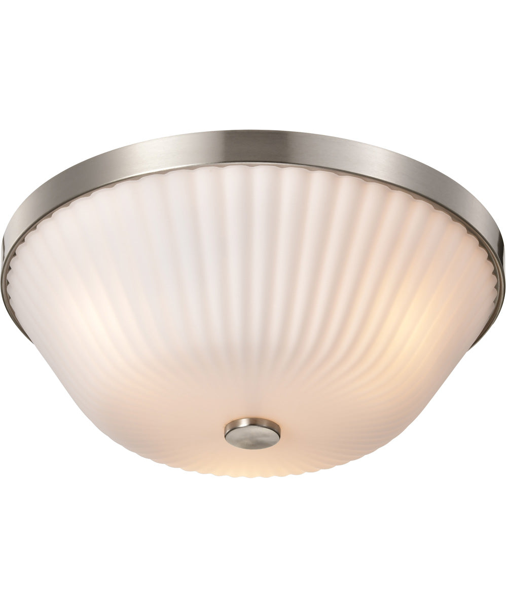 Royale 3-Light Close-to-Ceiling Brushed Nickel