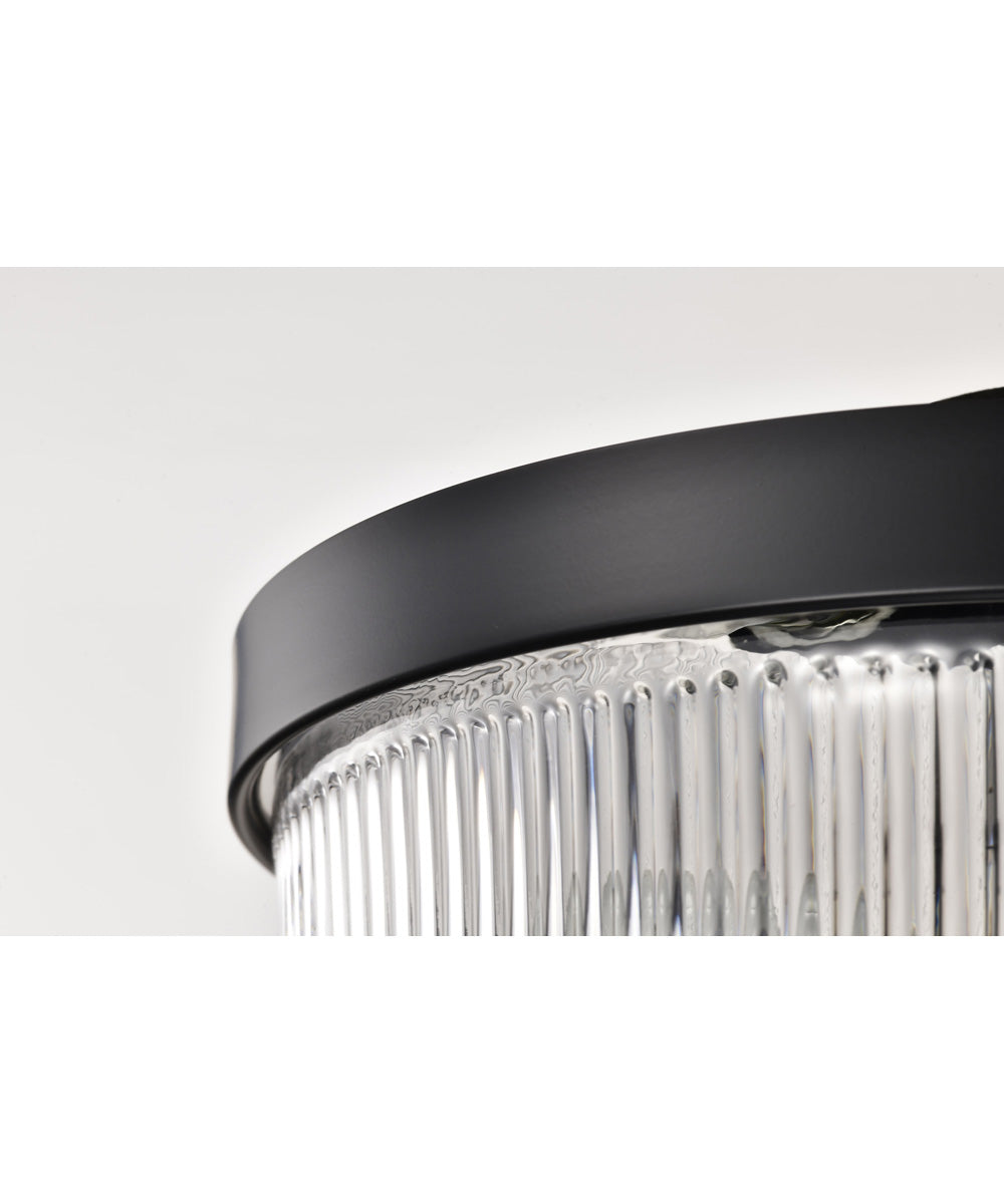 Grayson 2-Light Close-to-Ceiling Matte Black