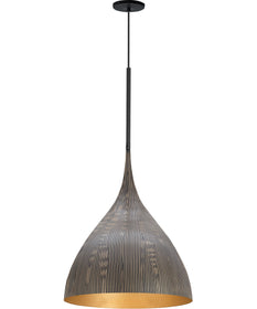 Fleur 1-Light Pendant Black / Gold