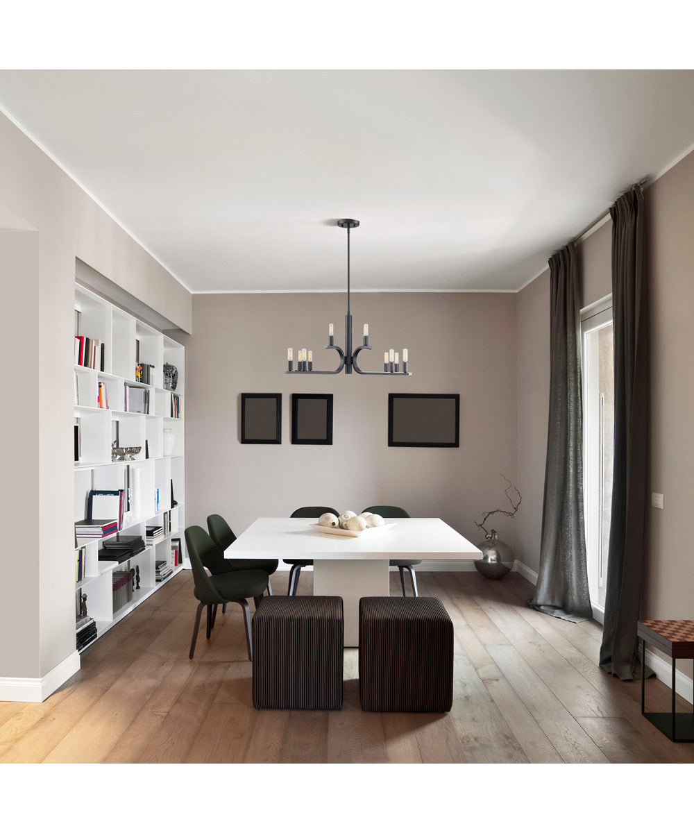 Skye 12 Light Chandelier Matte Black